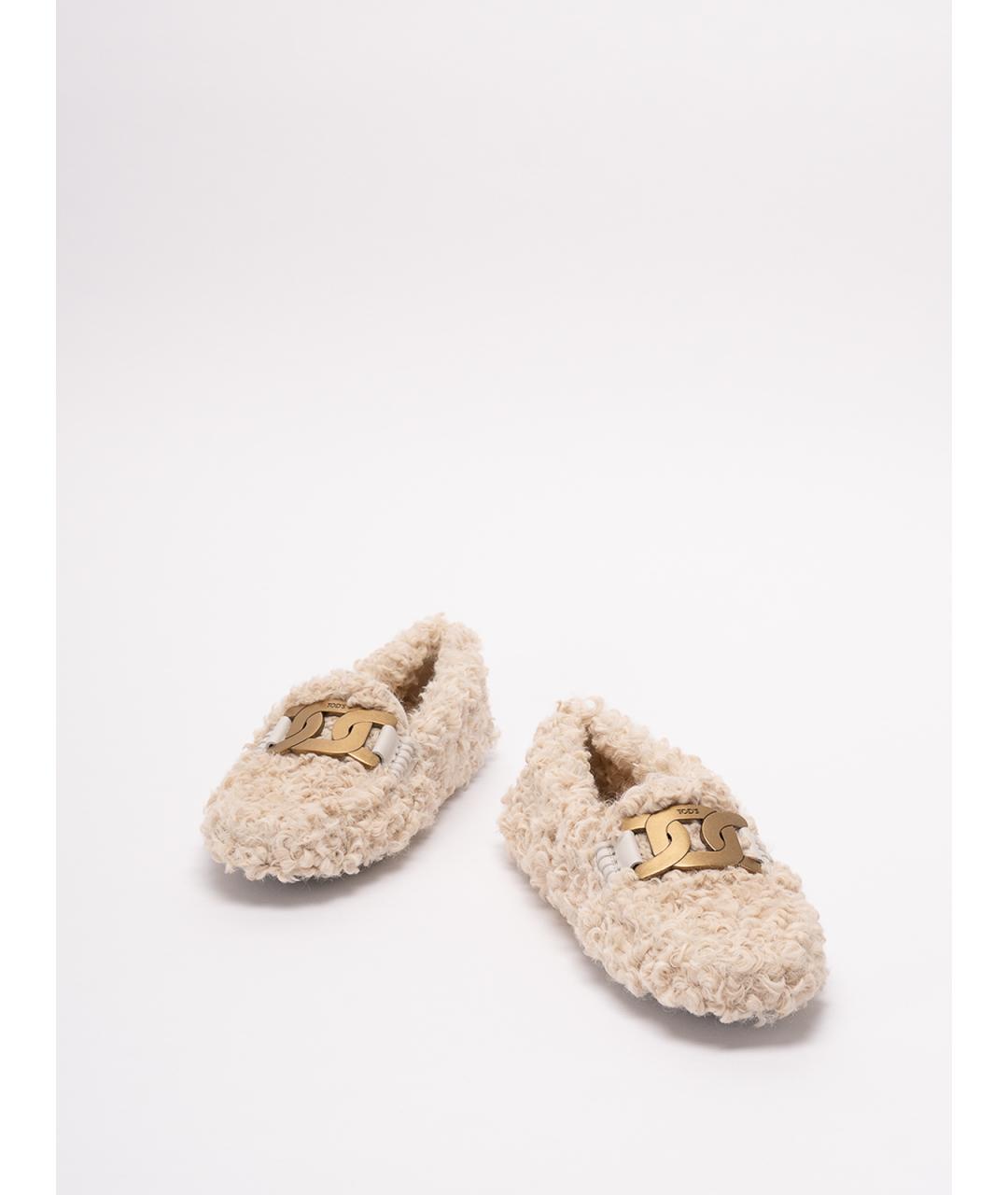 TOD'S Бежевые мокасины, фото 2