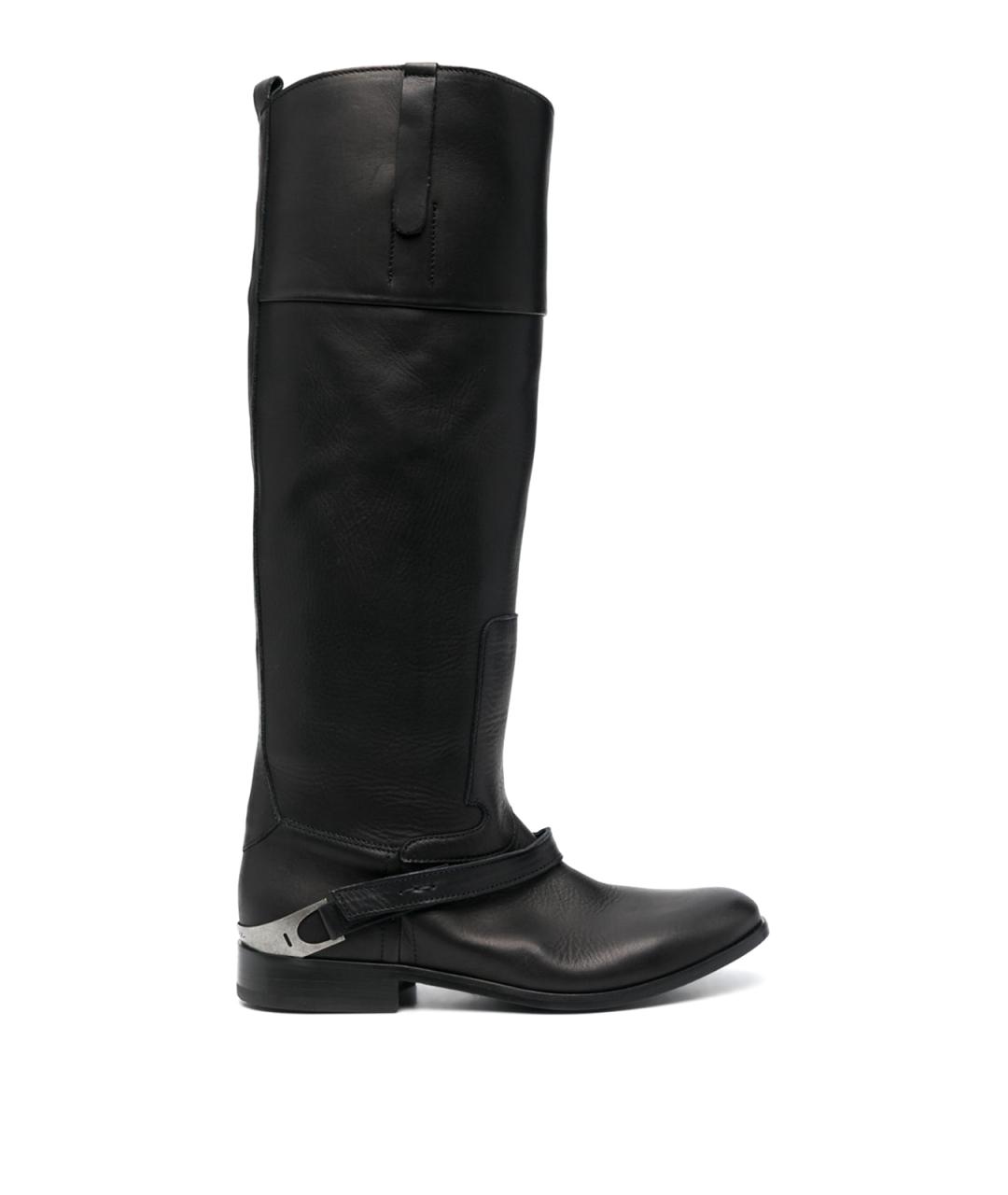 GOLDEN GOOSE DELUXE BRAND Черные кожаные сапоги, фото 1