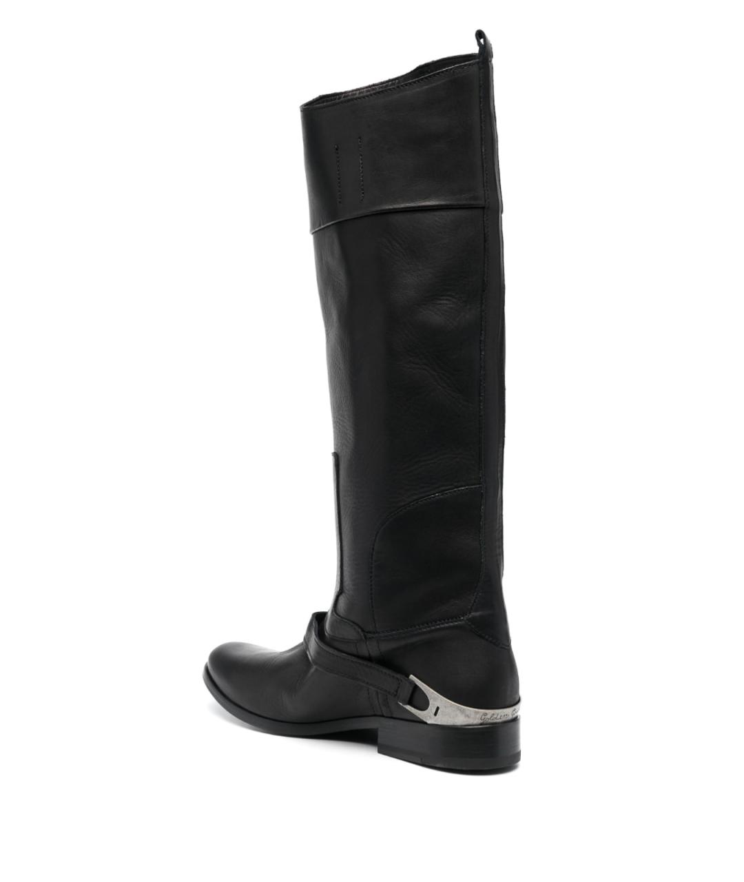GOLDEN GOOSE DELUXE BRAND Черные кожаные сапоги, фото 3