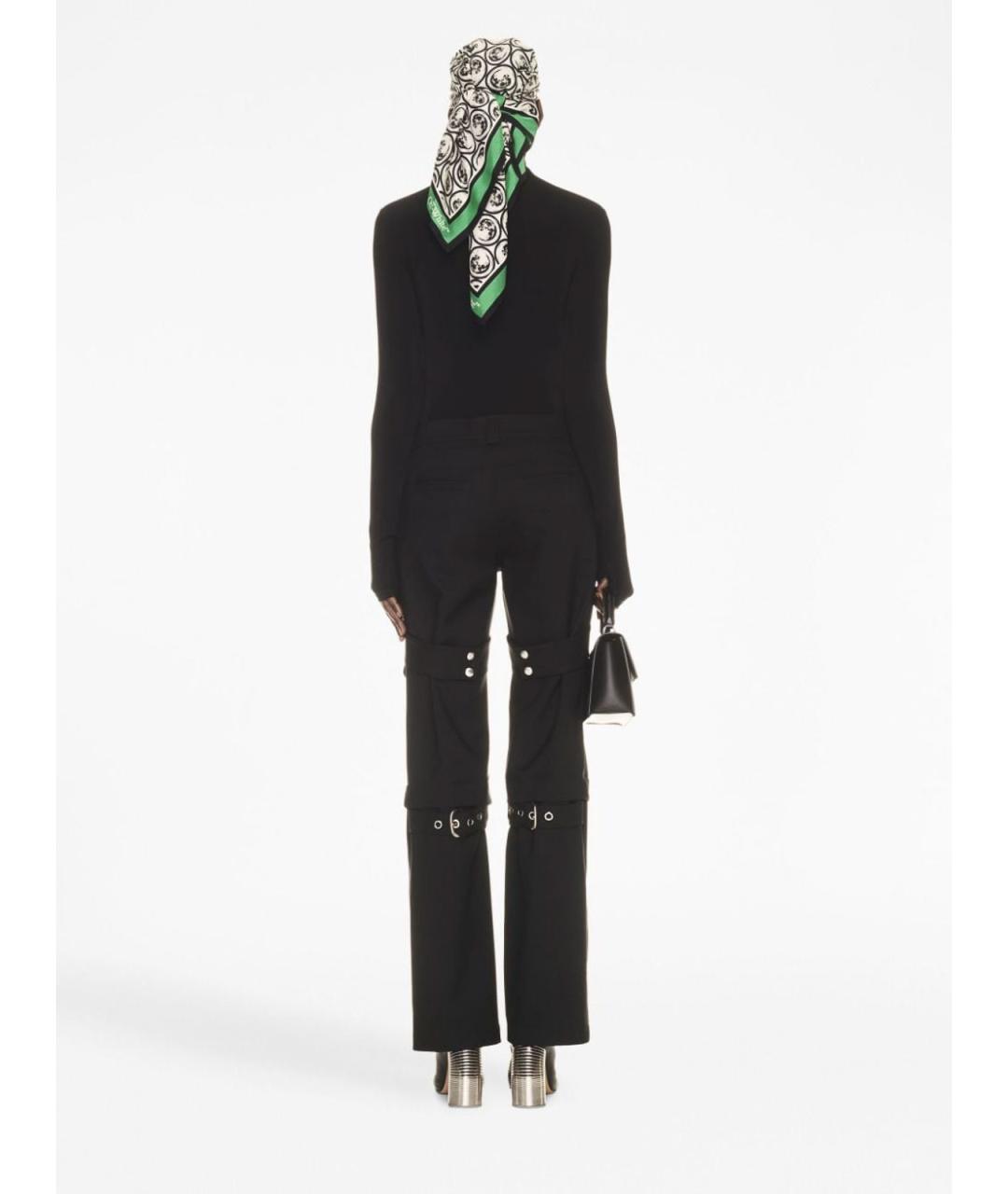 OFF-WHITE Черные шерстяные шорты, фото 4