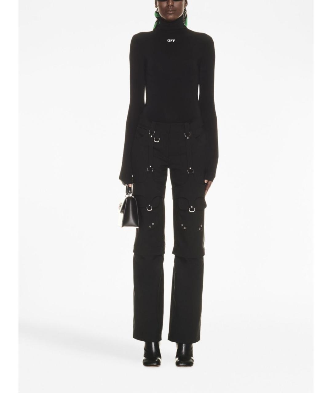 OFF-WHITE Черные шерстяные шорты, фото 3