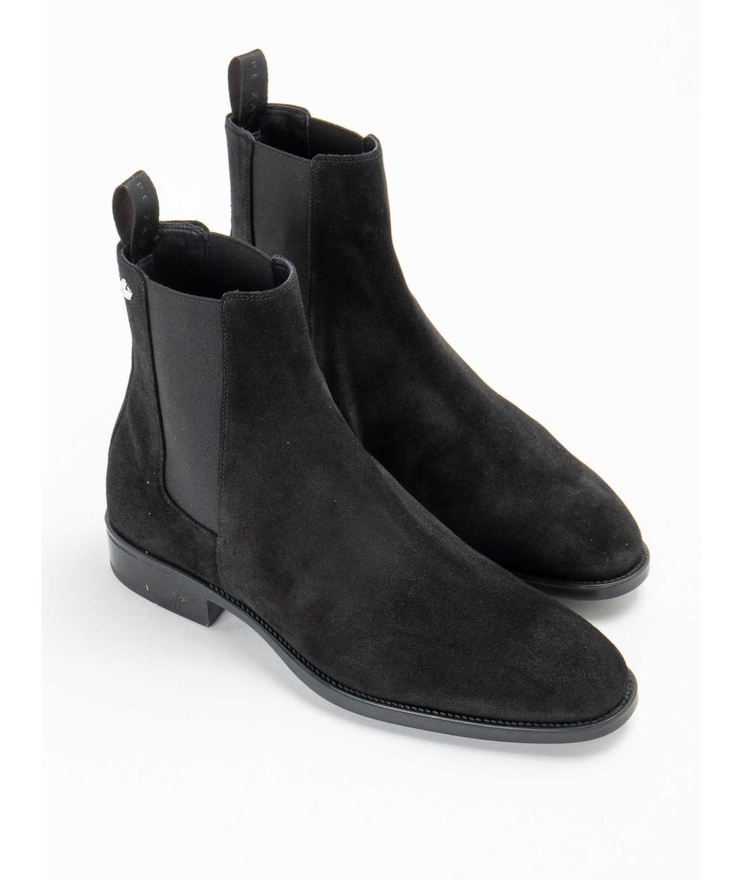 GIUSEPPE ZANOTTI DESIGN Черные замшевые высокие ботинки, фото 2