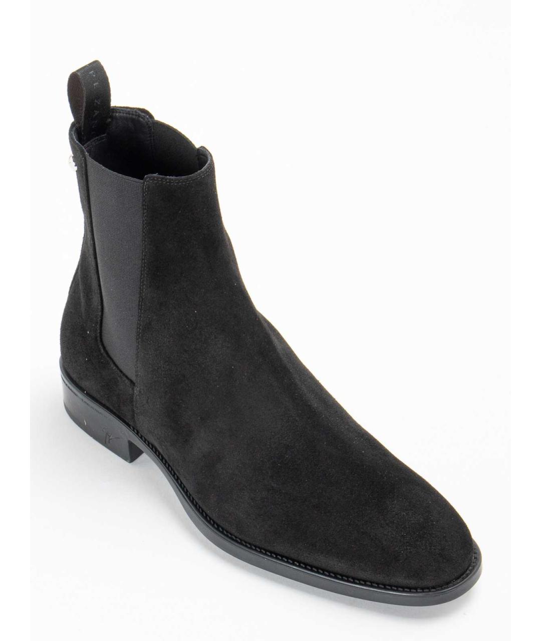 GIUSEPPE ZANOTTI DESIGN Черные замшевые высокие ботинки, фото 5