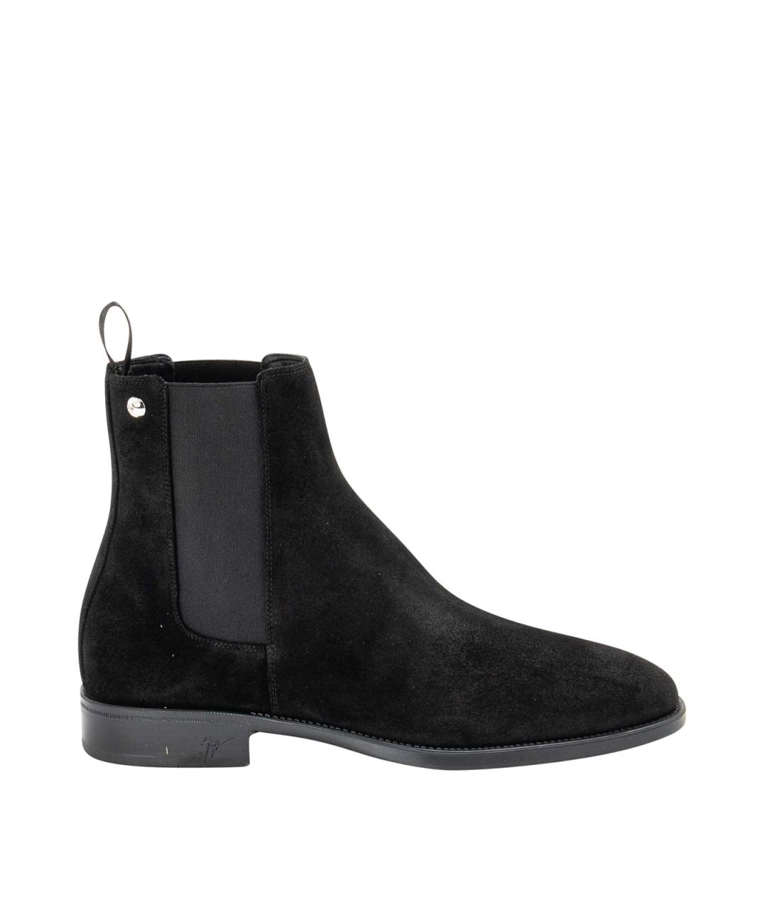 GIUSEPPE ZANOTTI DESIGN Черные замшевые высокие ботинки, фото 1
