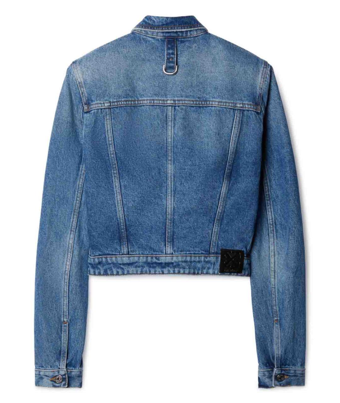 OFF-WHITE Синяя хлопковая куртка, фото 3