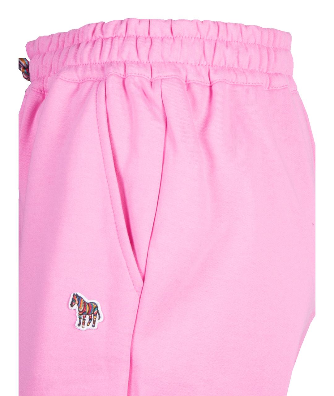 PS BY PAUL SMITH Розовые хлопковые спортивные брюки и шорты, фото 3