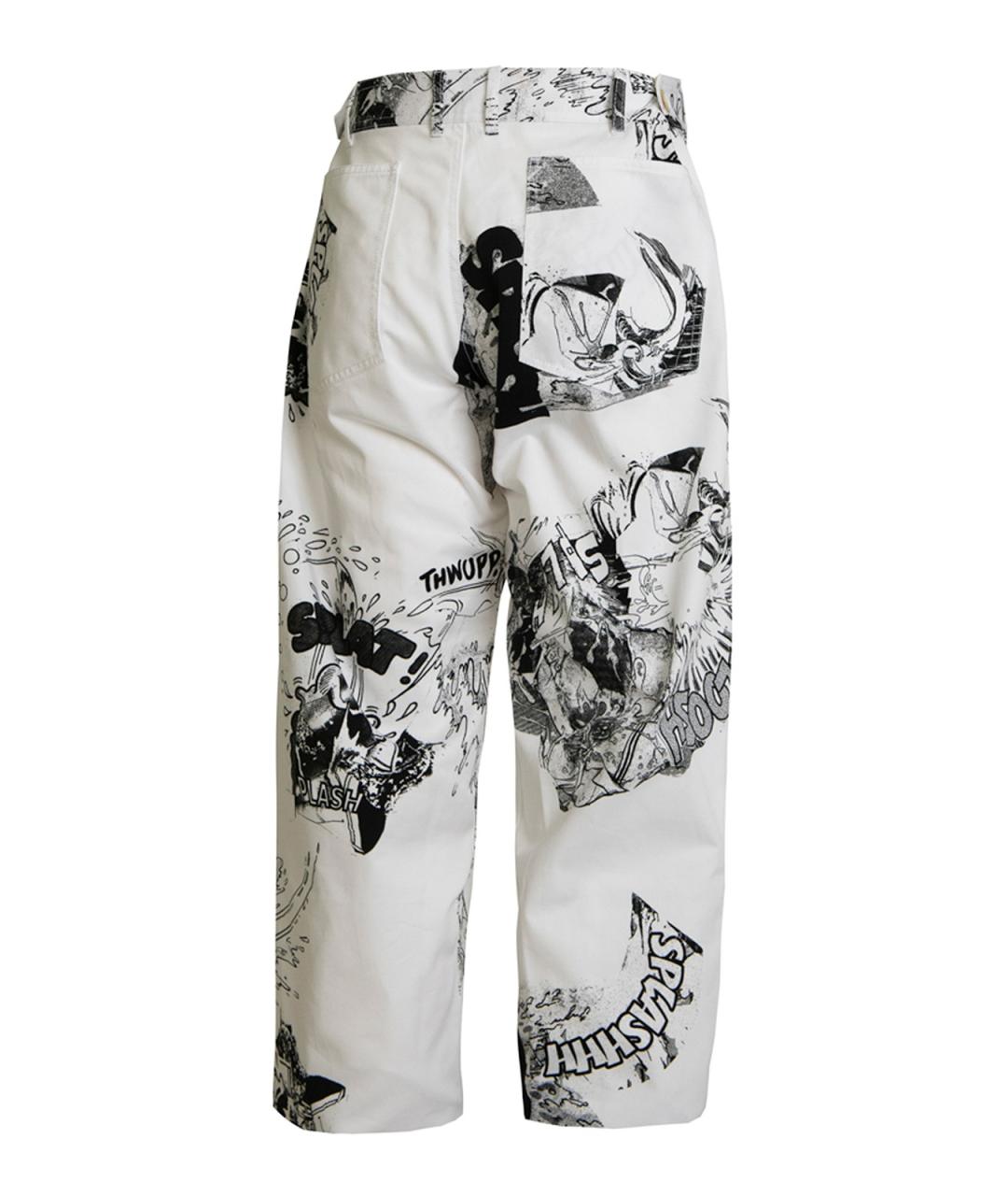 COMME DES GARÇONS Мульти хлопковые повседневные брюки, фото 3