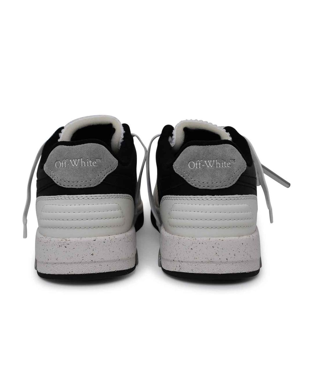OFF-WHITE Серые кожаные низкие кроссовки / кеды, фото 4