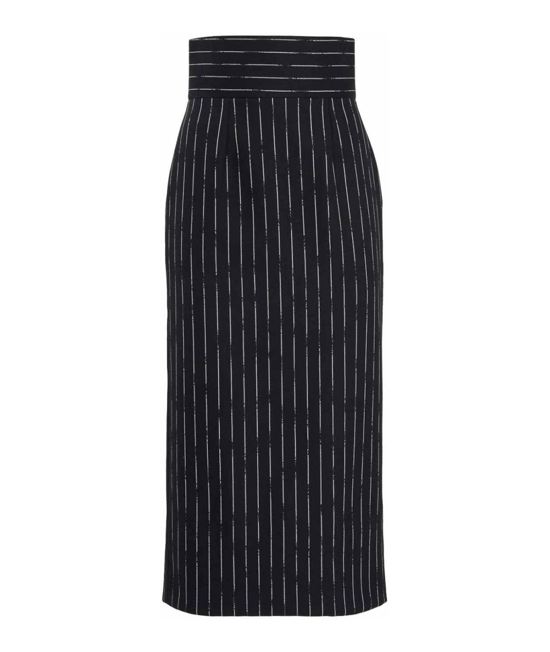 ALEXANDER MCQUEEN Мульти шерстяная юбка миди, фото 1