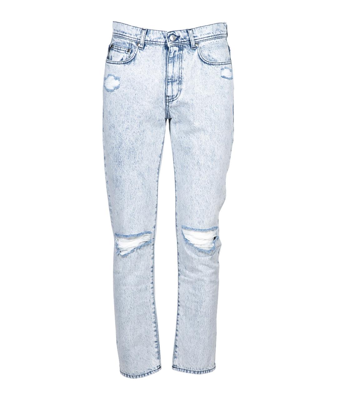 MSGM Голубые хлопковые джинсы скинни, фото 1