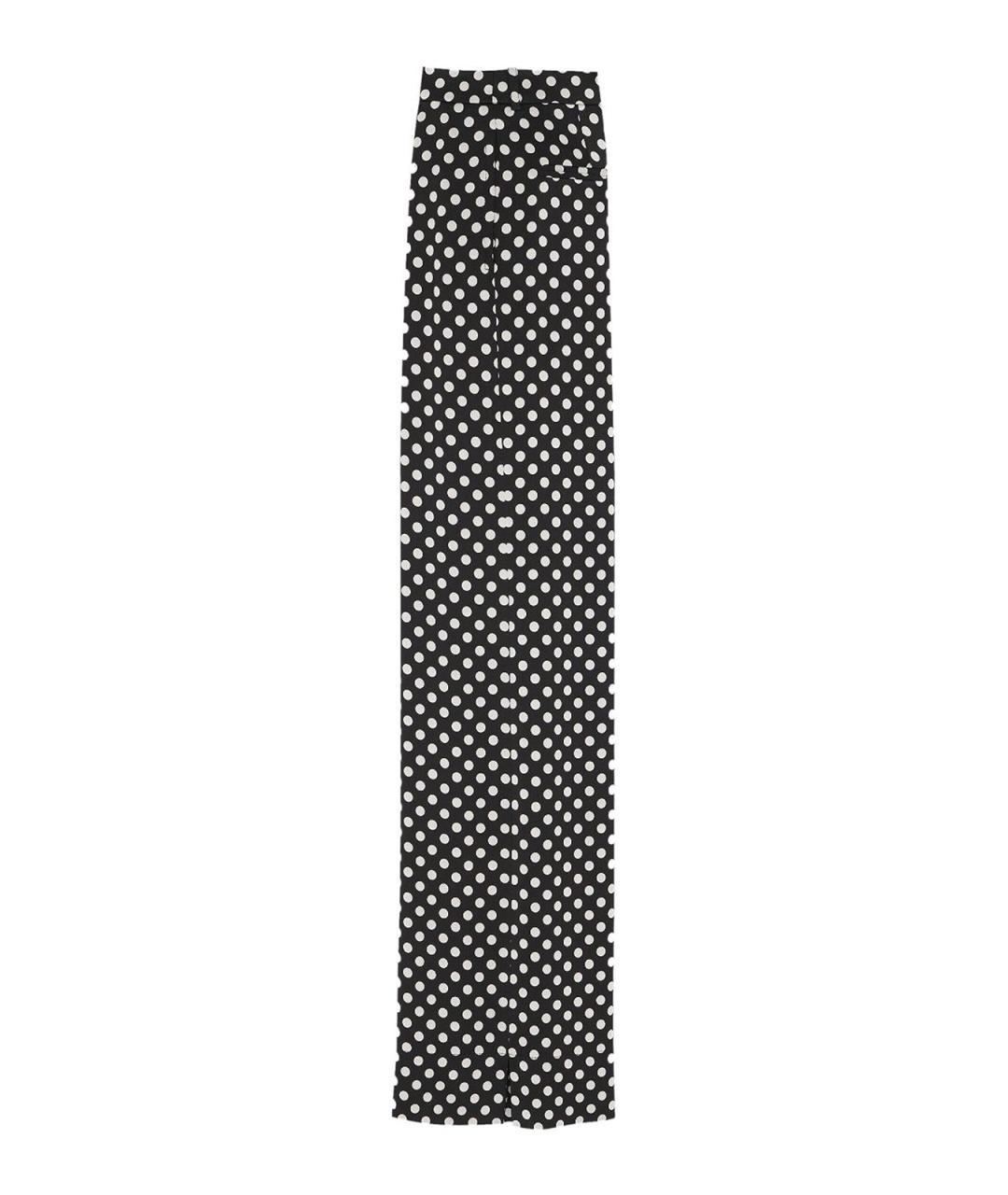 SAINT LAURENT Черные вискозные прямые брюки, фото 2