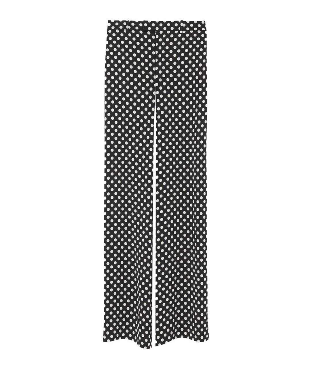 SAINT LAURENT Черные вискозные прямые брюки, фото 1
