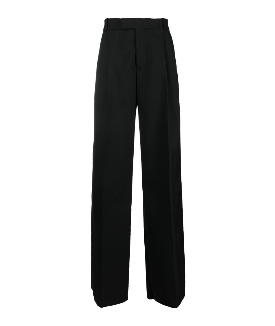 ALEXANDER MCQUEEN Черные шерстяные классические брюки, фото 1