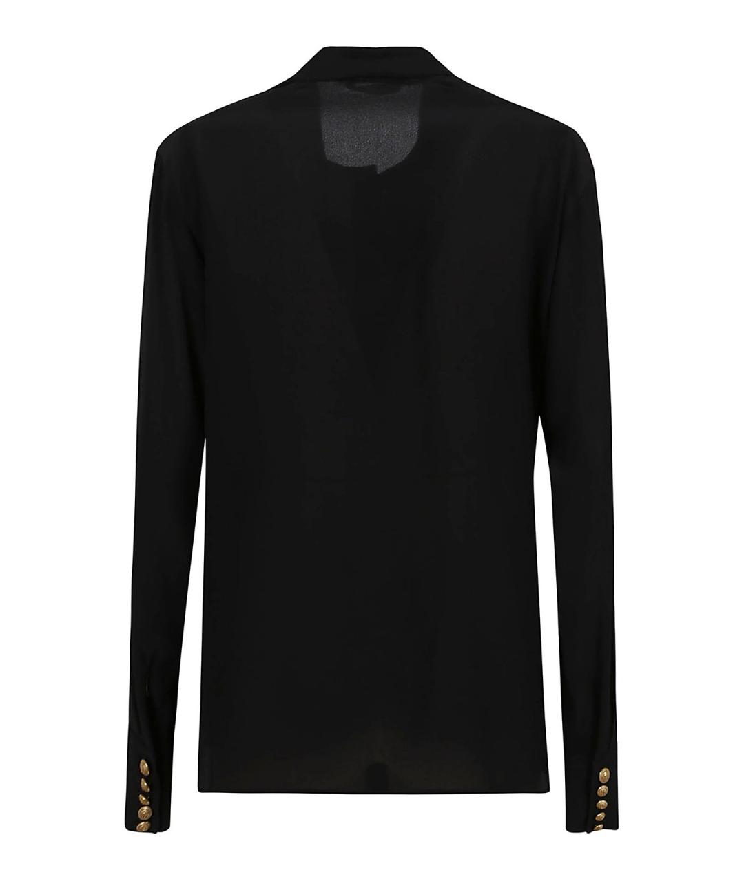 BALMAIN Черная шелковая рубашка, фото 2