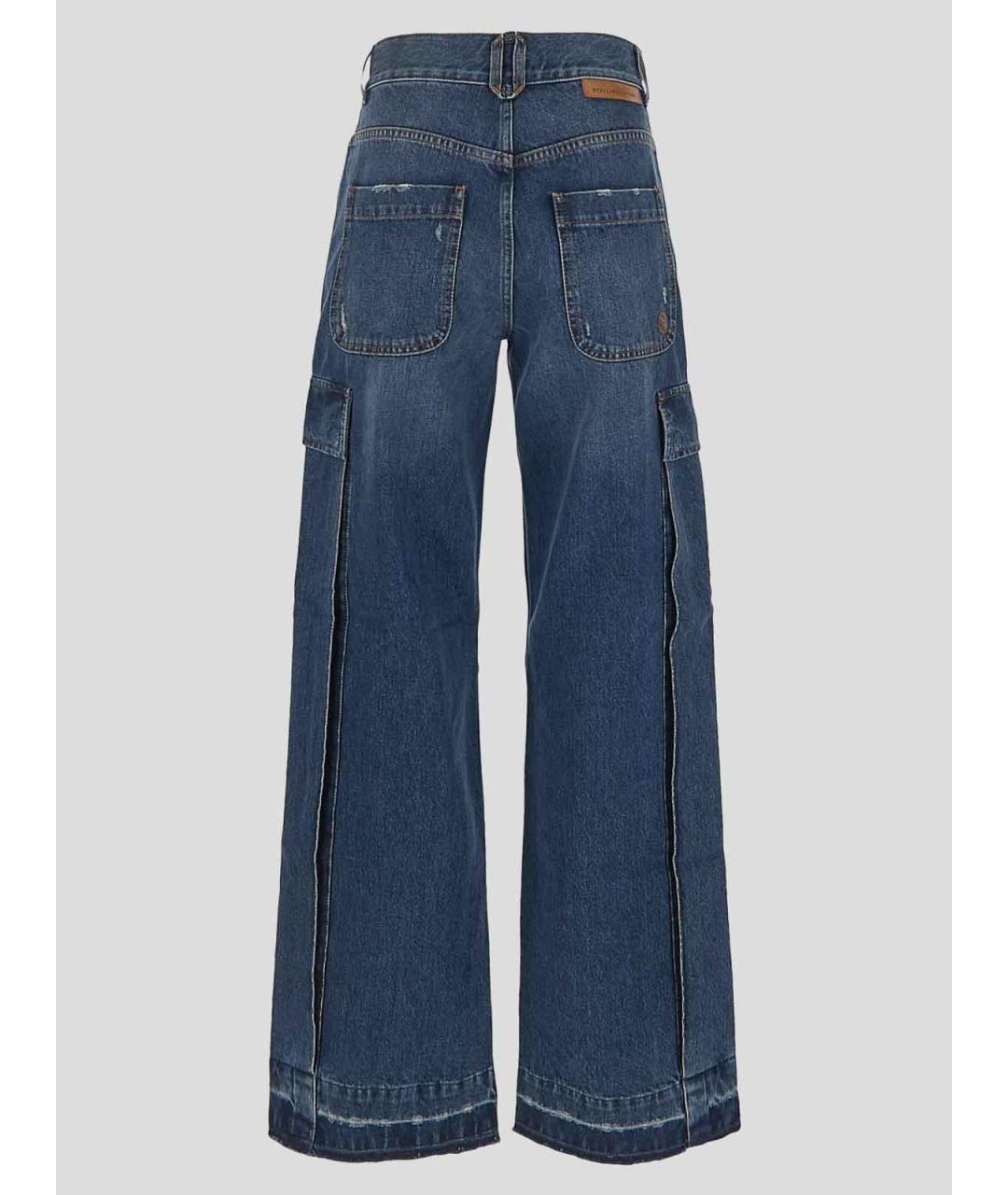 STELLA MCCARTNEY Синие хлопковые джинсы клеш, фото 2
