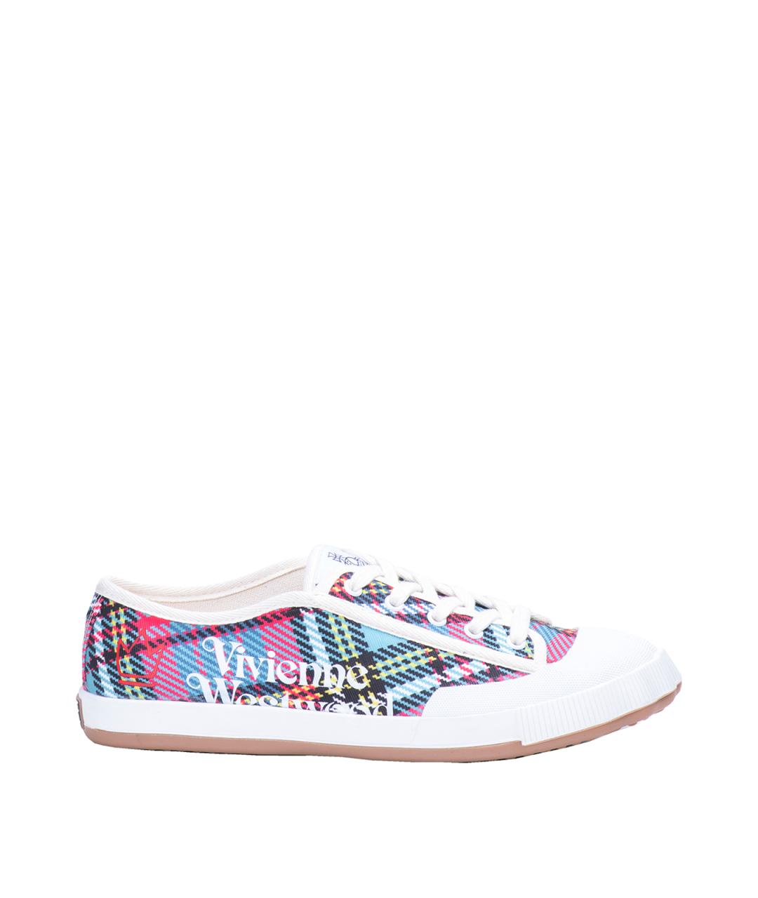VIVIENNE WESTWOOD Мульти текстильные низкие кроссовки / кеды, фото 1