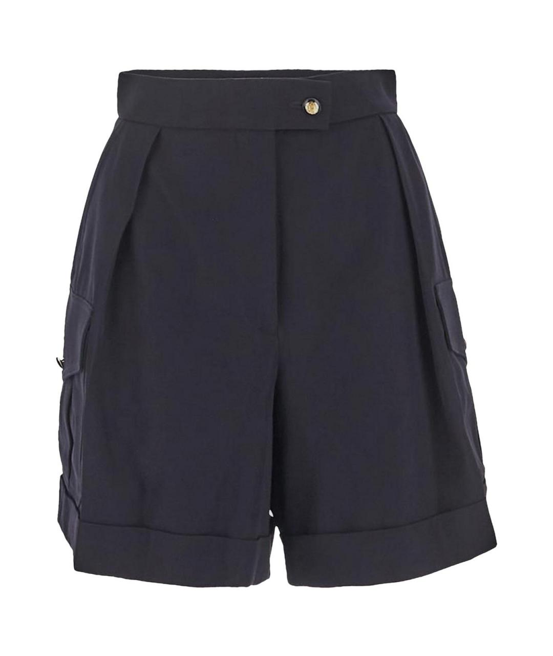 ALEXANDER MCQUEEN Синие шерстяные прямые брюки, фото 1