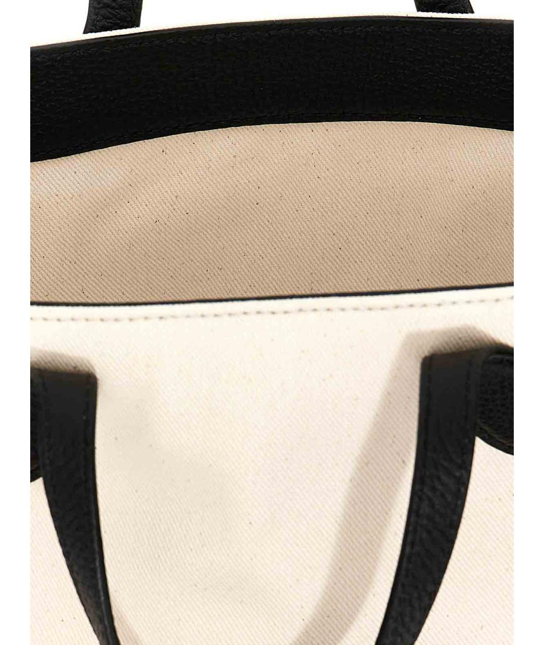 BALLY Белая тканевая сумка тоут, фото 4