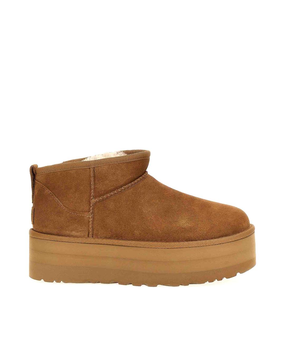 UGG Коричневые замшевые ботильоны, фото 1