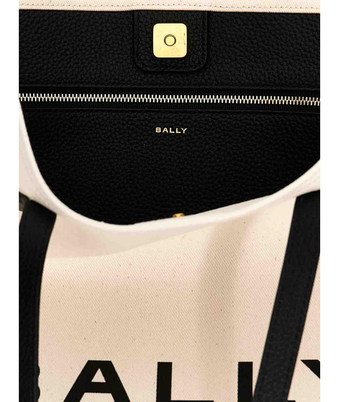 BALLY Белая тканевая сумка тоут, фото 4