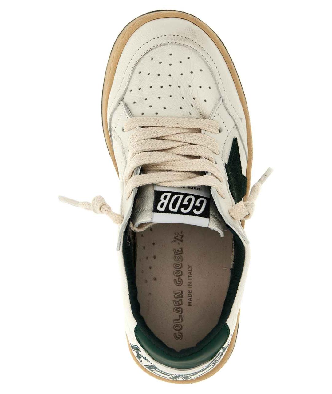 GOLDEN GOOSE Белые кожаные кеды, фото 4