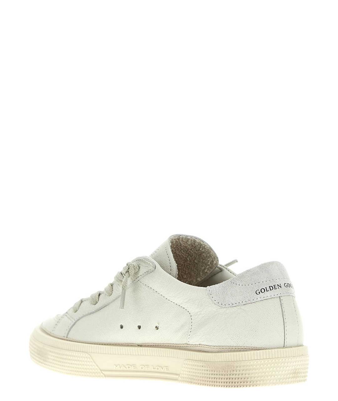 GOLDEN GOOSE Белые кожаные кеды, фото 2