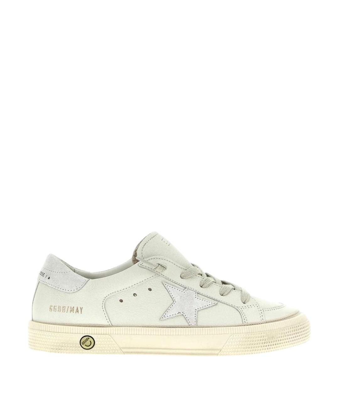 GOLDEN GOOSE Белые кожаные кеды, фото 1