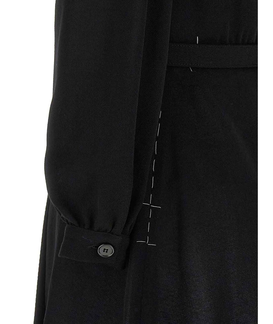 MAISON MARGIELA Черное шерстяное повседневное платье, фото 4