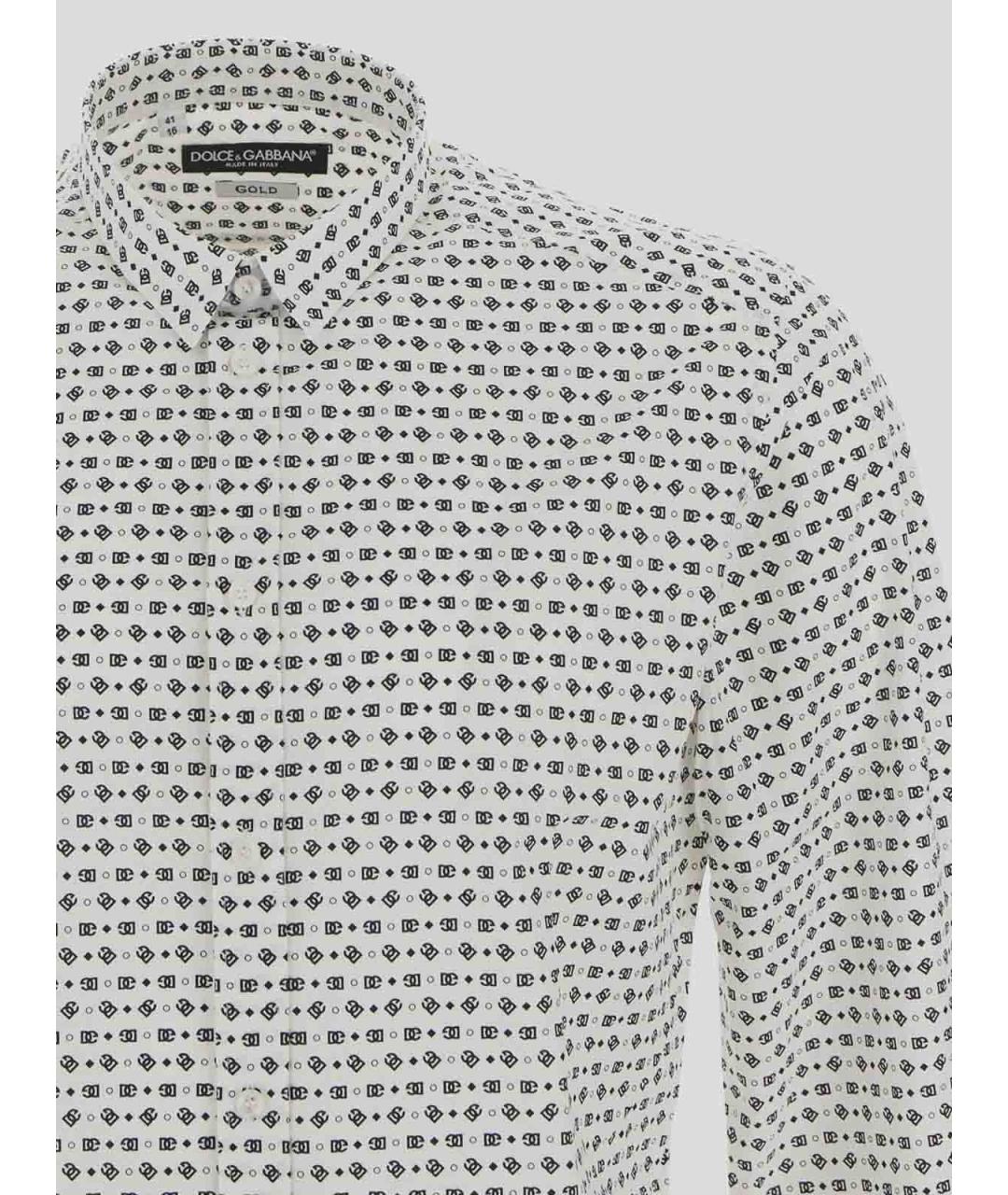 DOLCE&GABBANA Мульти хлопковая классическая рубашка, фото 3