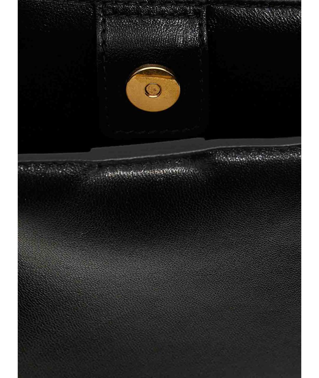 JIL SANDER Черная кожаная сумка через плечо, фото 4