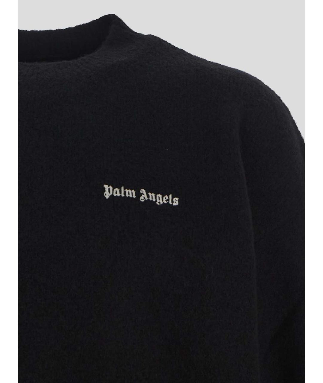 PALM ANGELS Черный шерстяной джемпер / свитер, фото 3