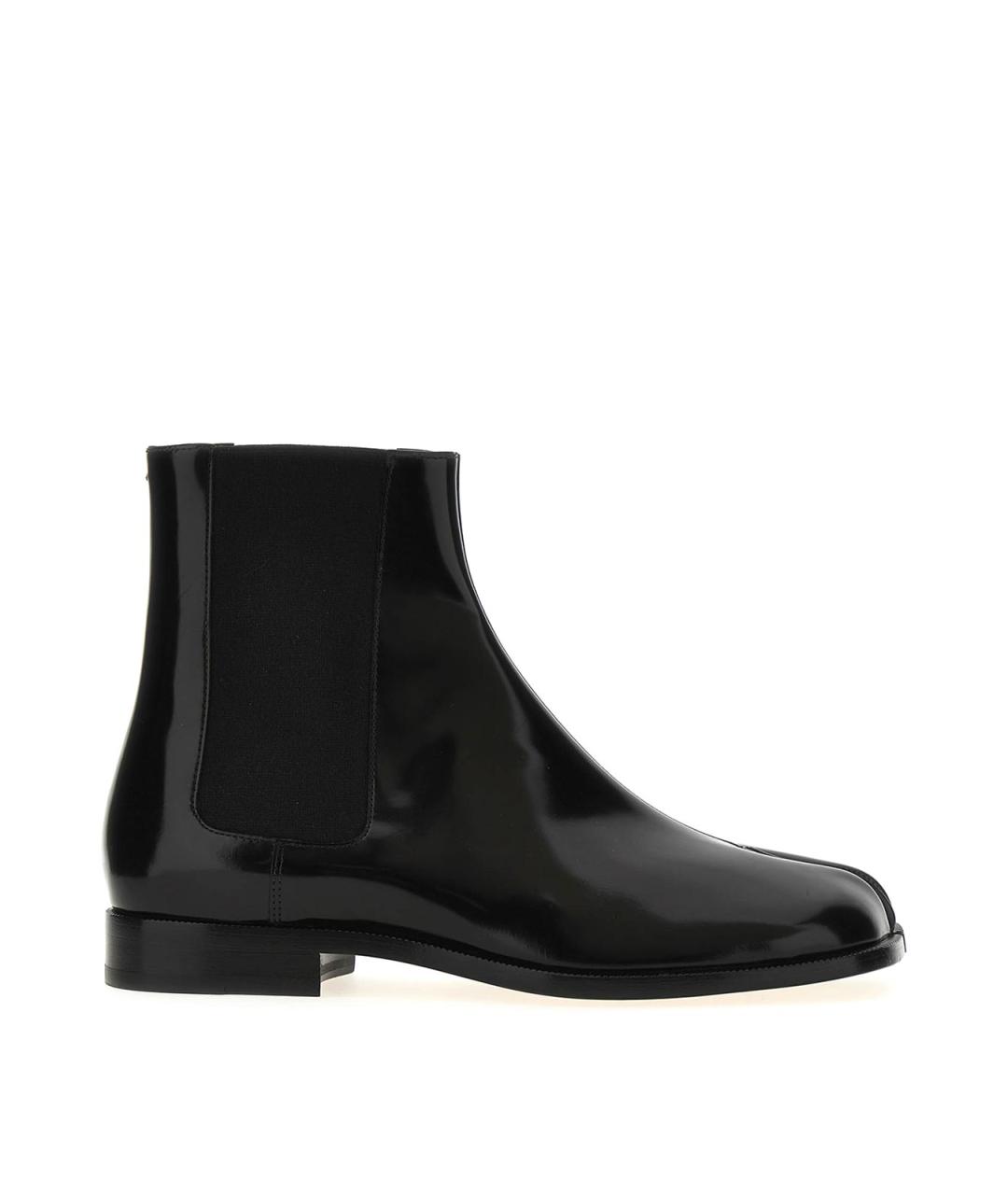 MAISON MARGIELA Черные кожаные высокие ботинки, фото 1