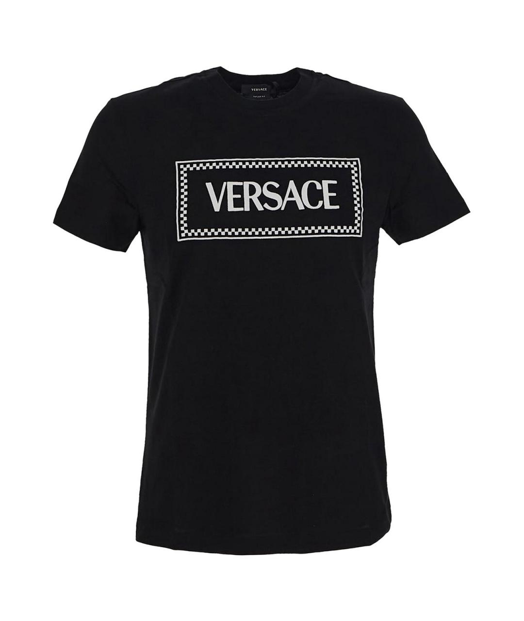 VERSACE Черная хлопковая футболка, фото 1