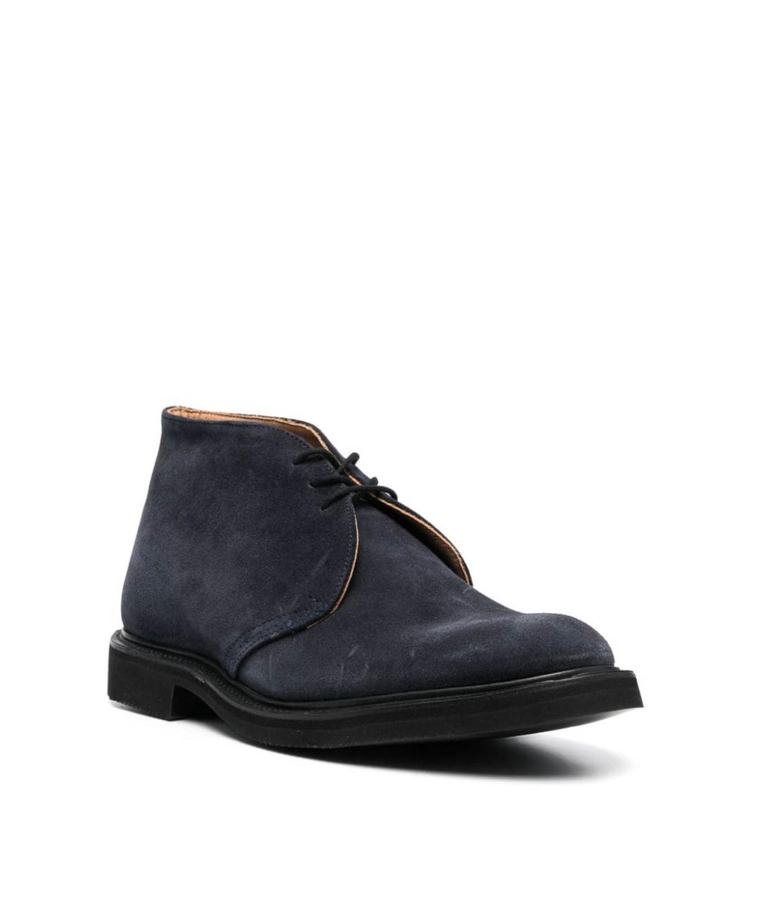 TRICKER'S Синие кожаные туфли, фото 2