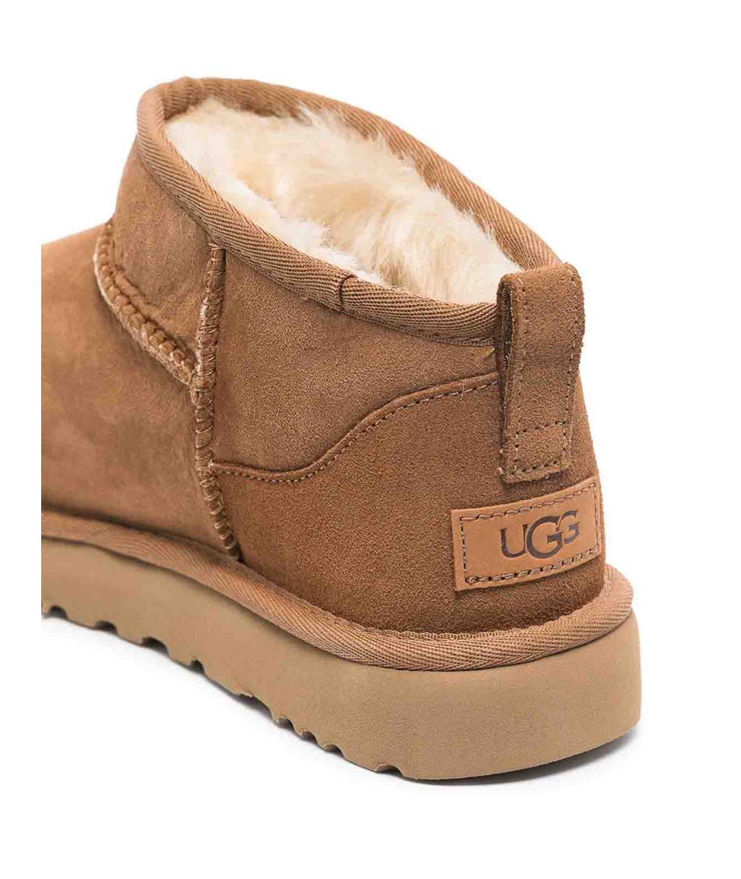 UGG Коричневые кожаные ботильоны, фото 2