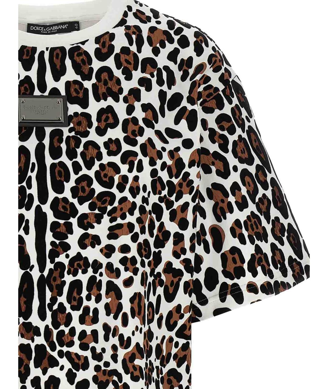 DOLCE&GABBANA Мульти хлопковая футболка, фото 3