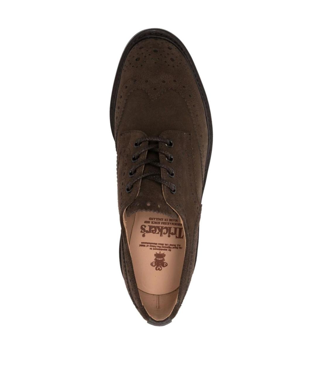 TRICKER'S Серые кожаные туфли, фото 4
