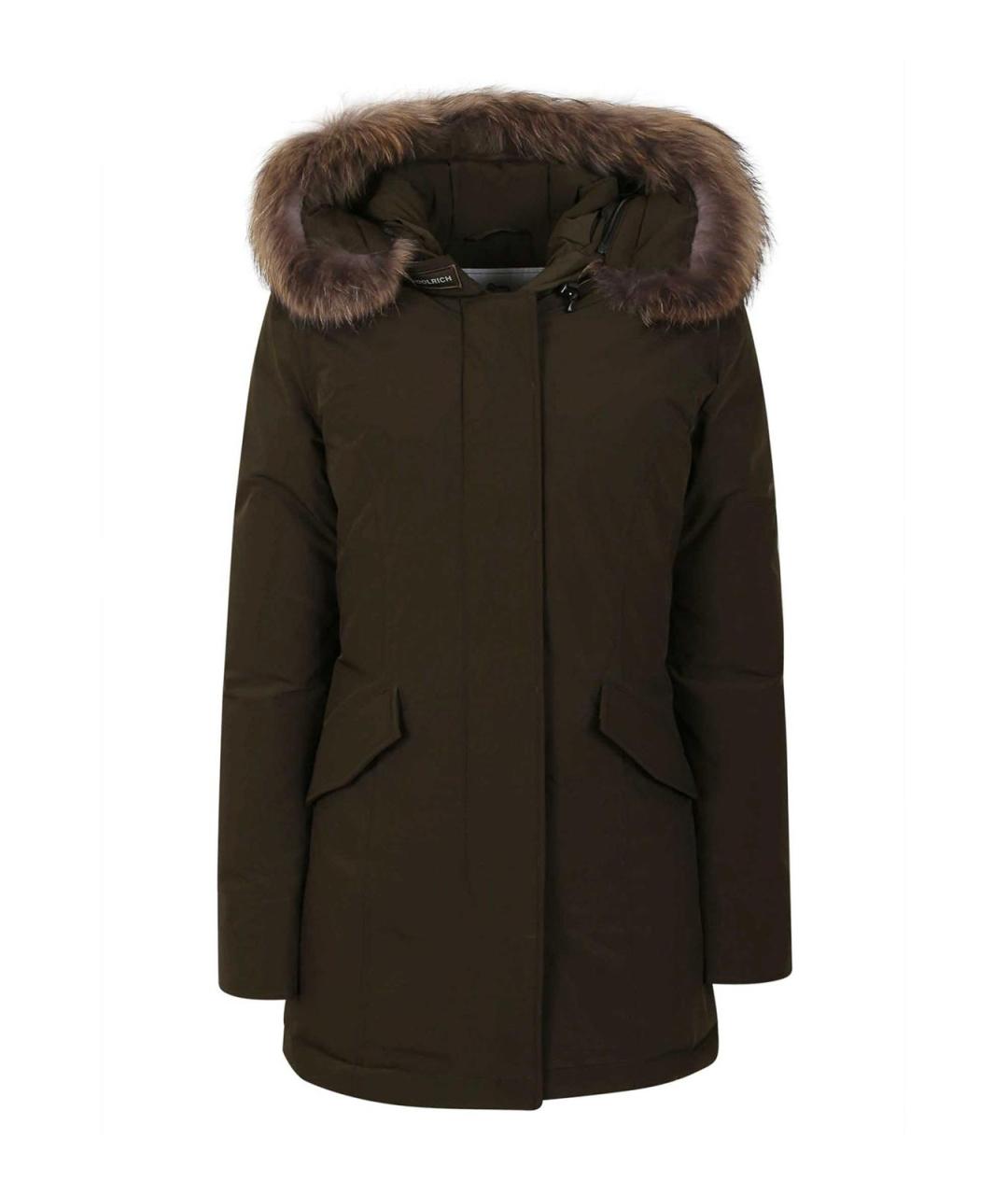 WOOLRICH Зеленая полиамидовая парка, фото 1