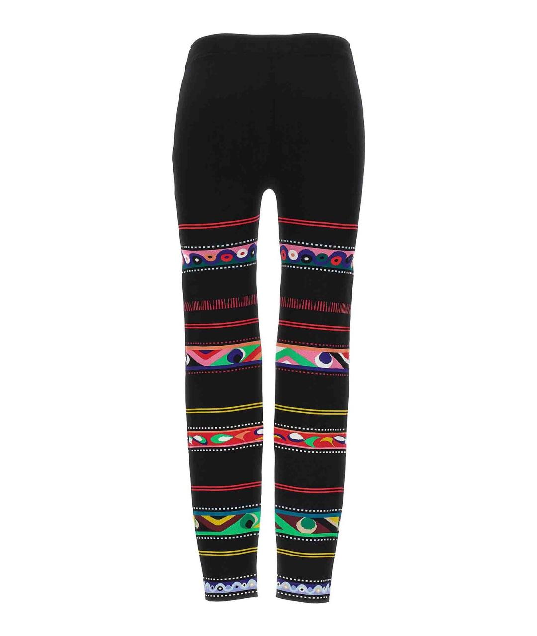 PUCCI Черные вискозные леггинсы и велосипедки, фото 2