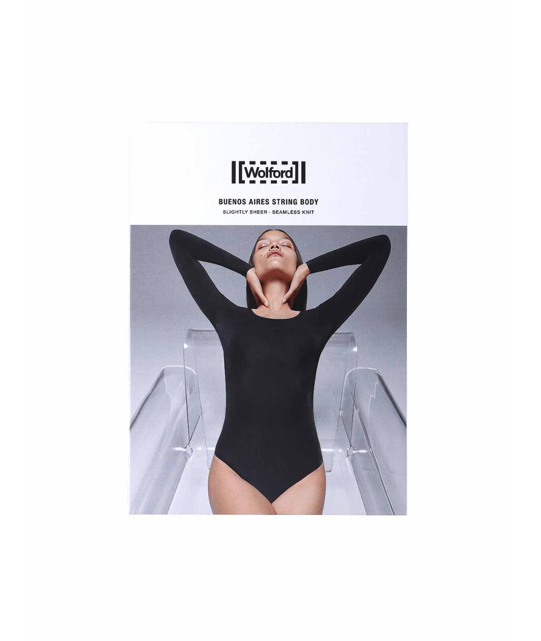 WOLFORD Черное полиамидовое боди, фото 4