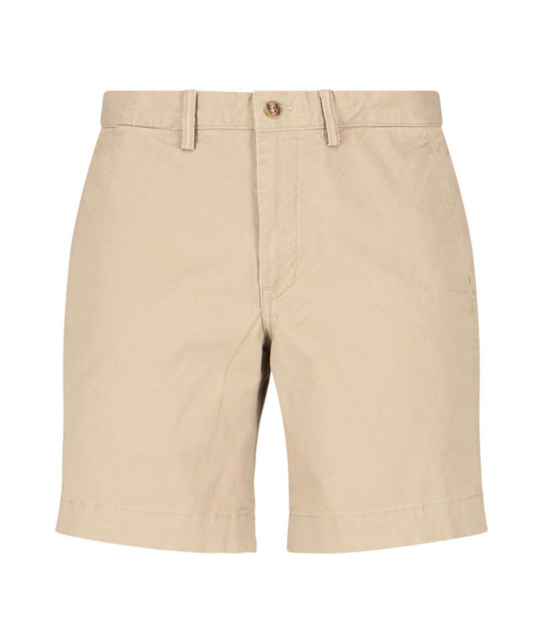 POLO RALPH LAUREN Бежевые хлопковые шорты, фото 1