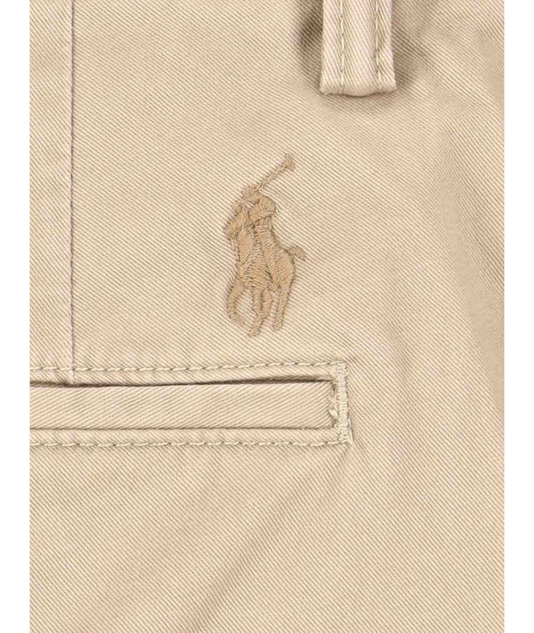 POLO RALPH LAUREN Бежевые хлопковые шорты, фото 5