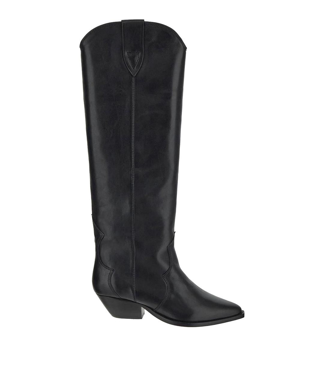 ISABEL MARANT Черные кожаные сапоги, фото 1