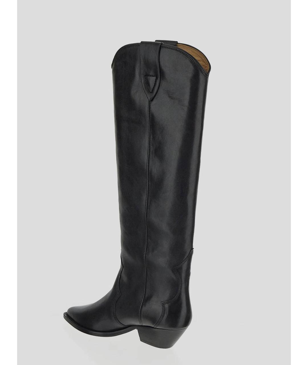 ISABEL MARANT Черные кожаные сапоги, фото 3