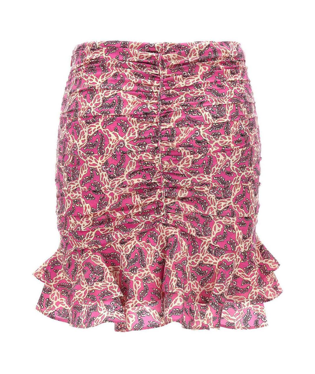 ISABEL MARANT Мульти шелковая юбка миди, фото 2