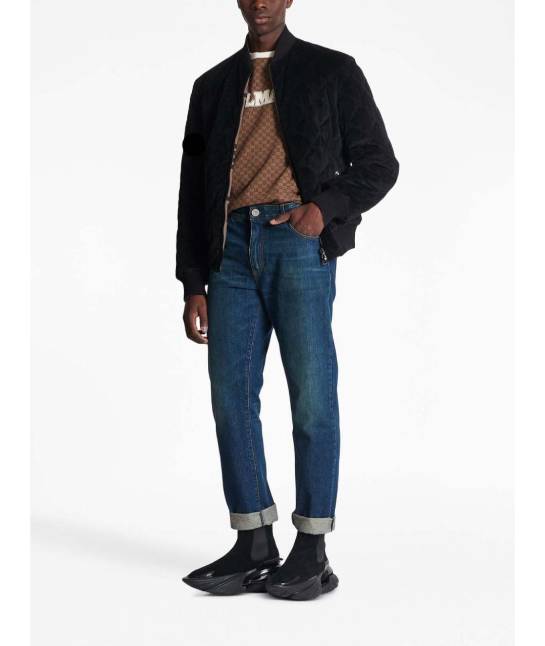 BALMAIN Синие хлопковые джинсы, фото 7