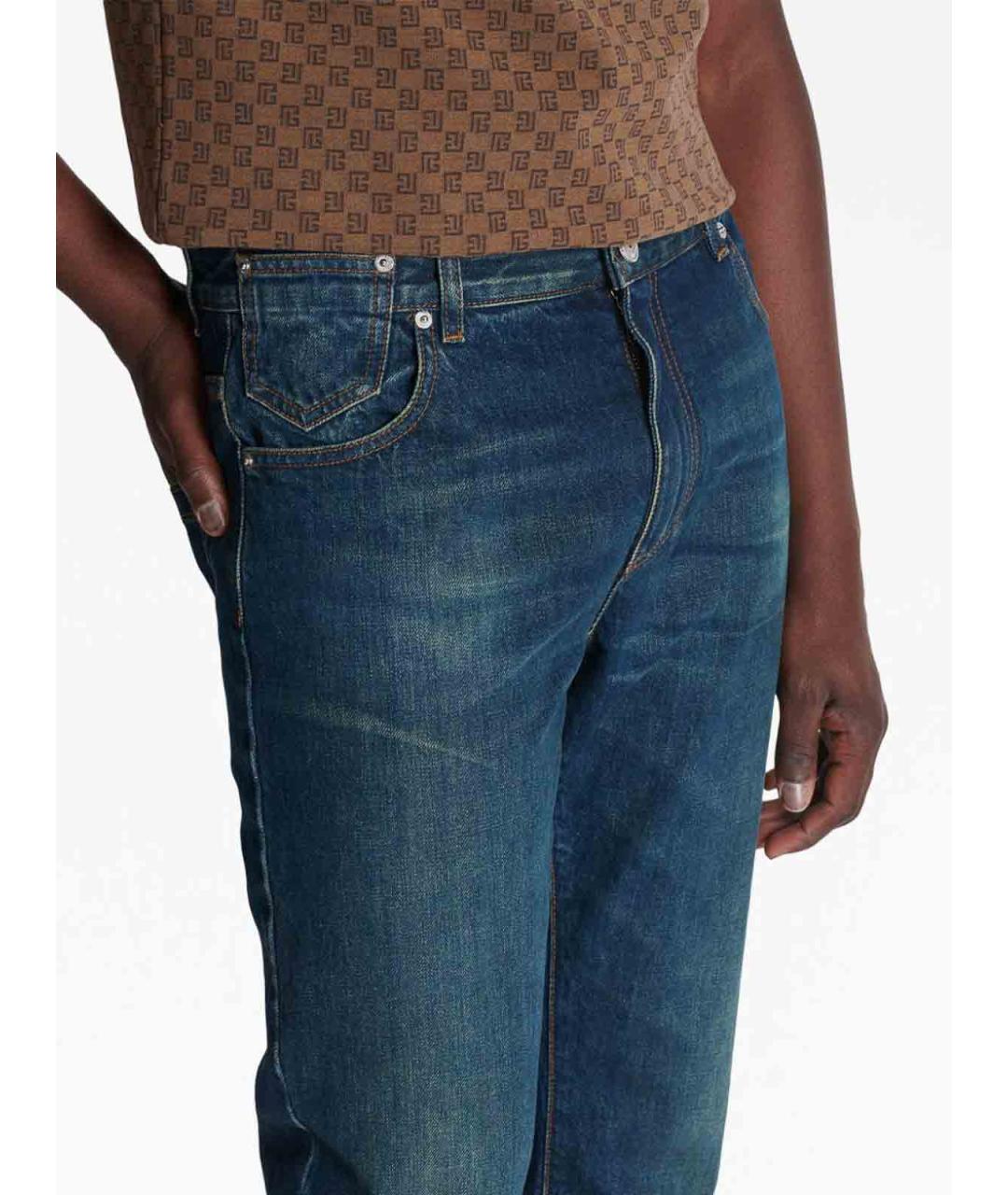 BALMAIN Синие хлопковые джинсы, фото 4