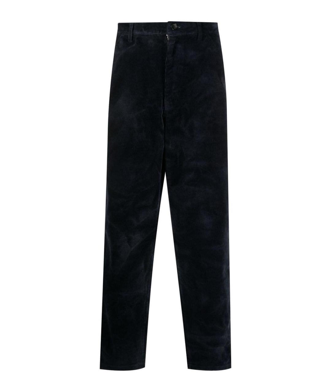 COMME DES GARÇONS Синие хлопковые повседневные брюки, фото 1
