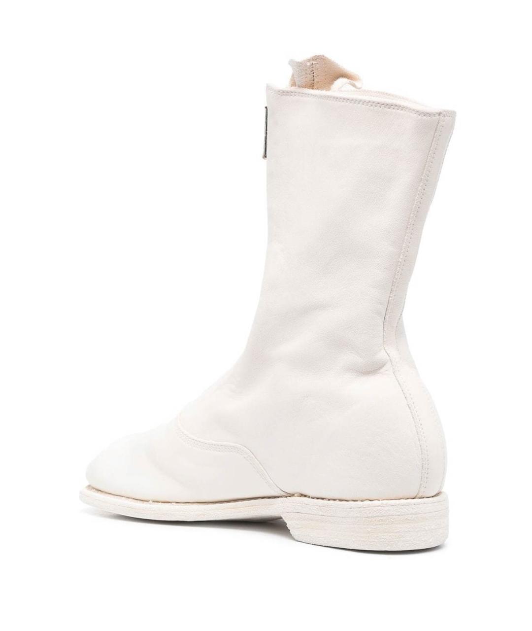 GUIDI Белые кожаные сапоги, фото 3