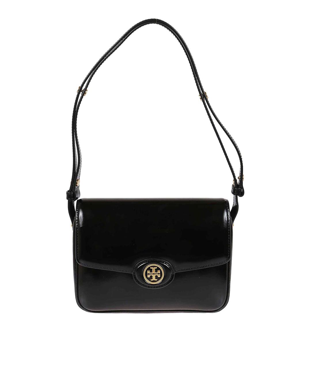 TORY BURCH Черная кожаная сумка через плечо, фото 1